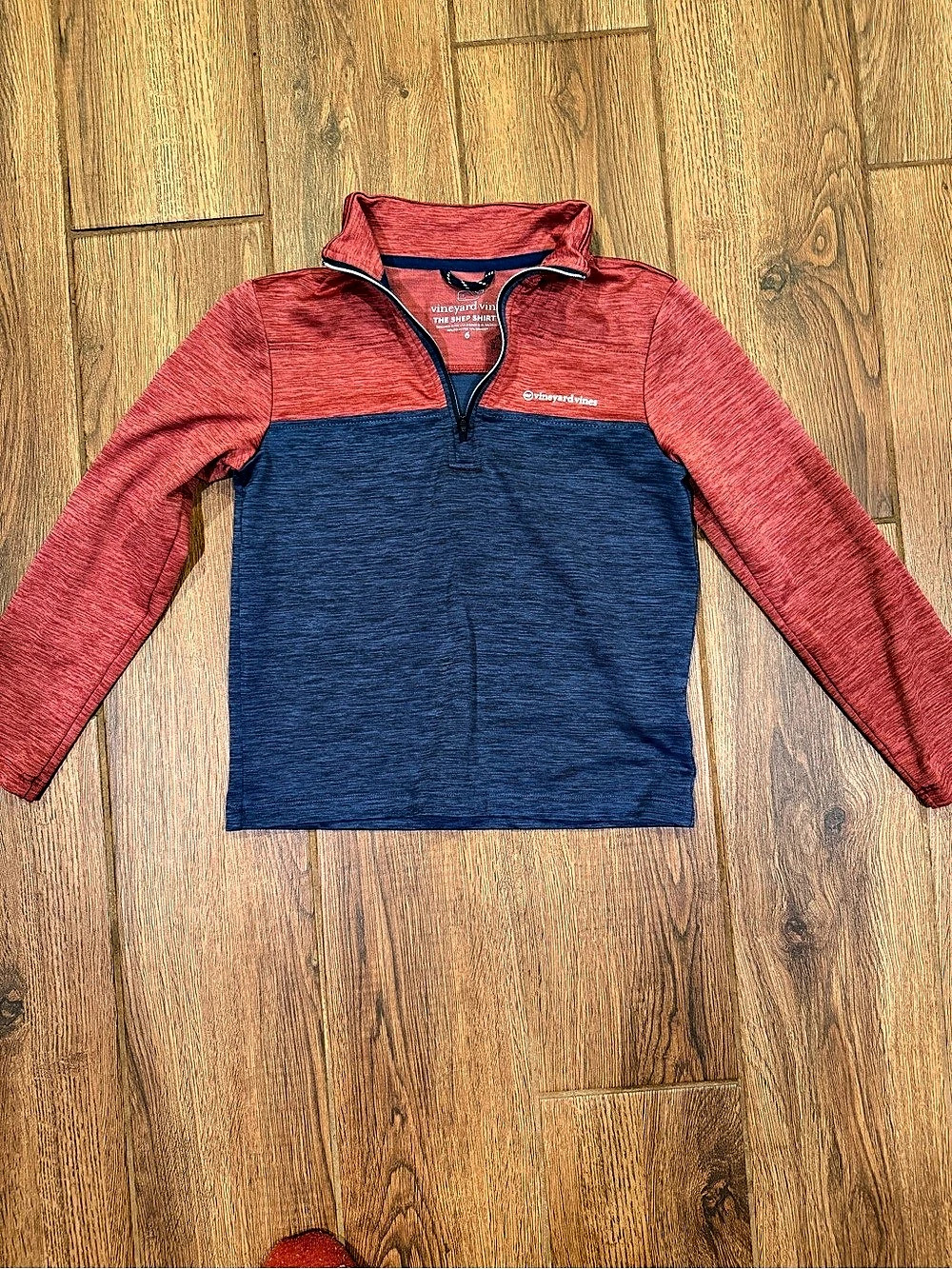 vineyard vines The Shep Shirt Color Block Quarter Zip boys 6